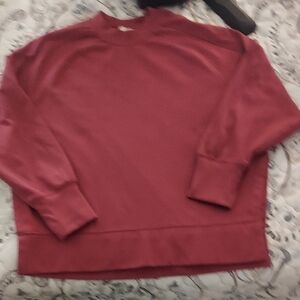 Earth Yoga  Reddish Brown Pullover Sweatshirt  Sustainable Top Sz S